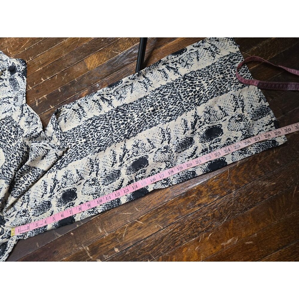 BooHoo Python Snakeskin Print Wideleg Jumpsuit si… - image 8